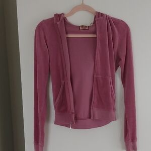 Juicy Couture Mauve Velour Hoodie